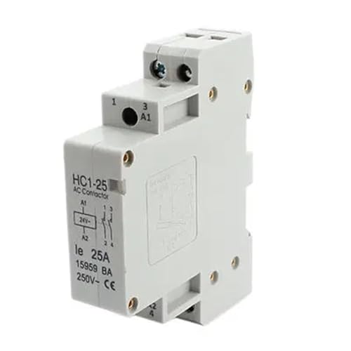 Contactor de CA universal de 2 polos 25A para maniobra de circuitos eléctricos de 24V