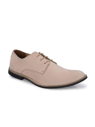 Image of HiREL'S Premium Suede Derby Smart Casual Shoes for Men | Office Soft Cushioned Corporate Casuals