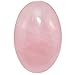 rockcloud Oval Worry Stones,Palm Pocket Energy Stone,Healing Crystal with Velvet Bag,Rose Quartz