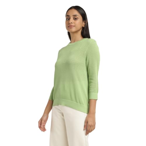 Image of Levi's Women Leather Round Neck Sweater
