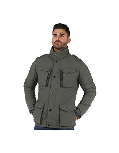 Schott NYC Men's Field Jacket, Green (Kaki), XXX-Large (Size:XXXL)