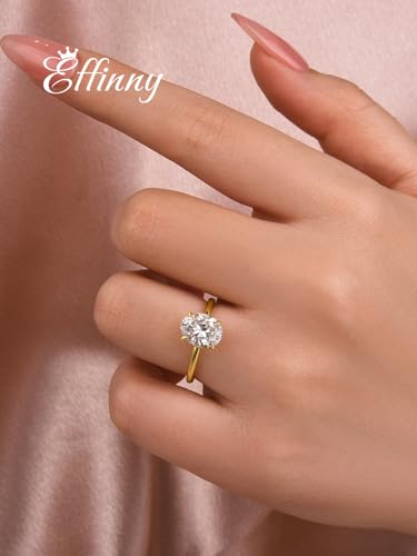 2.0ct Ova Cut Solitaire Moissanite Engagement Ring,Genuine D Color VVS1 Clarity,925 Sterling Silver Promise Ring for Wedding,Daily,Travel,Party4