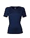 Produktbild Dilling Merino T-Shirt für Damen  aus 100% extra feiner, hautfreundlicher, exklusiver Merinowolle Dunkelblau 40