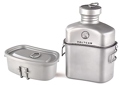 Valtcan Titanium Kit de Cocina con Cantimplora de 1100ml y Vasos de 750ml y 400ml miniatura 3