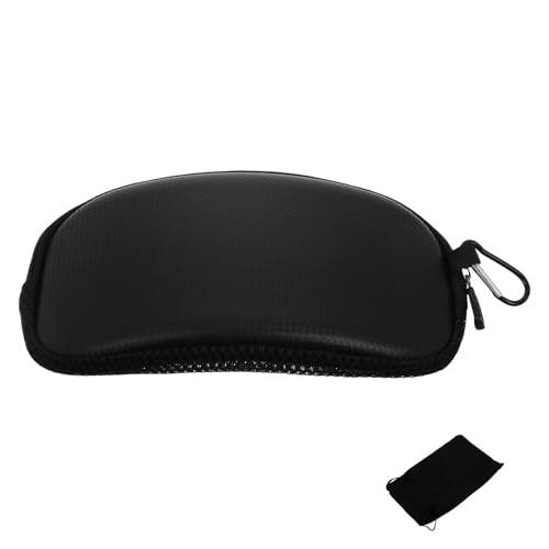 ibasenice Custodia Rigida Porta Occhiali da Sci e Moto, Borsa Protettiva Compatta con Zip per Occhiali da Snowboard, Custodia Resistente per Viaggi Outdoor e Sport Invernali