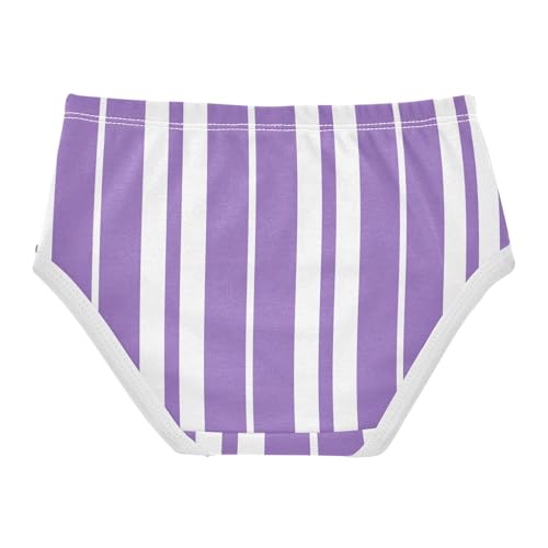 Purple White Stripe Toddler Girls's Underwear 2T 23009022