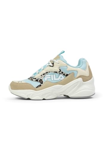 FILA Collene Logo Teens, Zapatillas, Antique White Blue Glow, 36 EU