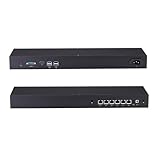 Qotom Barebone Mini PC 1U Rack Celeron 3865U Processor 6X i210 1G LAN Ports