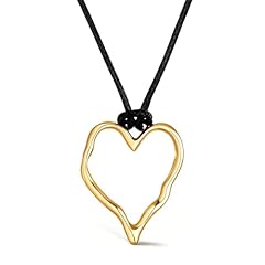 B1:gold heart pendant necklace