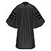CLERKMANS Unisex Deluxe Doctoral PhD Graduation Gown - Doctorate Robe