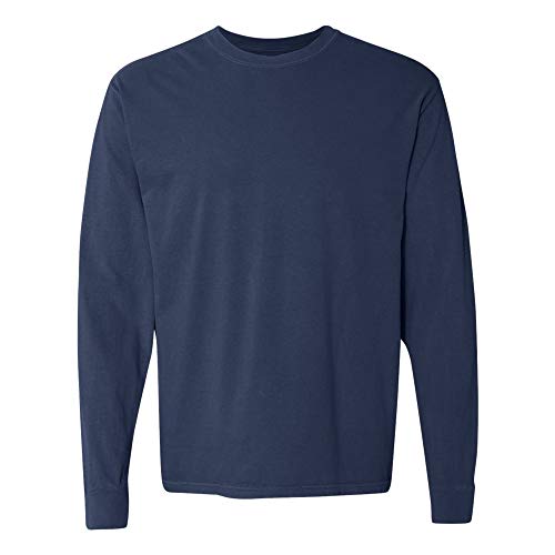 Image of COMFORT COLORS Heavyweight Ring Spun Long Sleeve Tee. 6014 S True Navy