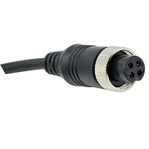 3FT/1M Car 4Pin Aviation Video ExtensionCable for, CCTV Rearview Camera Truck Trailer Camper Bus Motorhome Vehicle Backup Monitor Waterproof Shockproof System