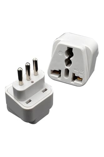 DESTE ELEKTRONİK 3 Pinli Fiş Adaptör Üniversal Italya Fiş Çevirici Italya Priz Dönüştürücü (L Tipi Priz) Adaptör Üniversal Italya Fiş Çevirici Italya Priz Dönüştürücü (L