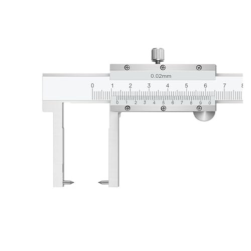 Calibrador de ranura puntiaguda 0-150mm acero inoxidable miniatura 1