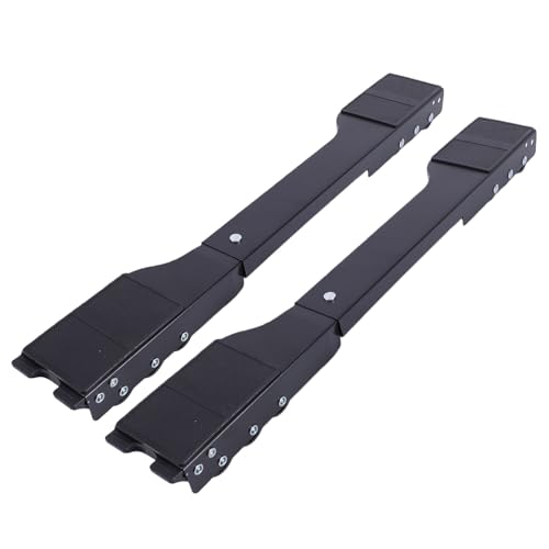 Curseur de déplacement d'appareils extensible robuste Zunate à roulettes noires - 3