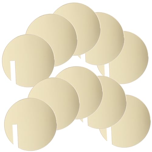 JECOMPRIS 30pcs Acrylic Circle Drink Tags Blank Drink Markers for Parties Weddings Cocktail Gatherings Stylish and Convenient