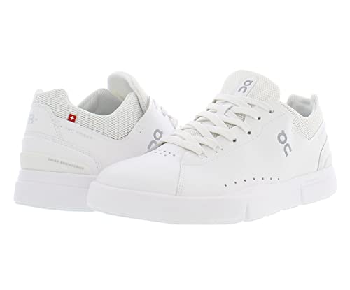 Image of On Running The Roger Advantage Mens Shoes Size 9, Color: All White-White-Inject Black