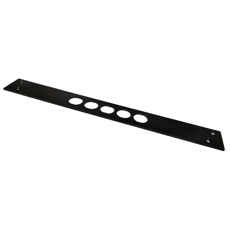 CONTROPIASTRA FRONTALE IN ACCIAIO BRONZATO 320X35 MM SPESSORE 3MM INTERASSE 28 MM