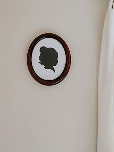 Frame Harbor Classic Oval Picture Frame 8X10 Made In Italy- Hand Made Solid Wood Frame With Stained Walnut Finish #TOP3