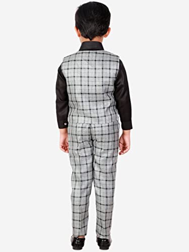 Image of Pro-Ethic Style Developer Boy's Cotton 3 Piece Suit for Boys | Kids Wear Suit Set Coat, Pant, & Shirt (S-124)