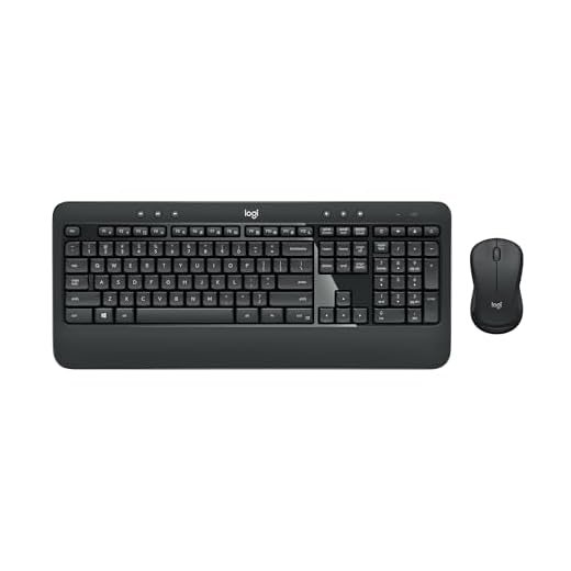Logitech MK540 Advanced Wireless Keyboard and Mouse Combo for Windows, 2.4 GHz Unifying USB-Receiver, Multimedia Hotkeys, 3-Year Battery Life, for PC, Laptop