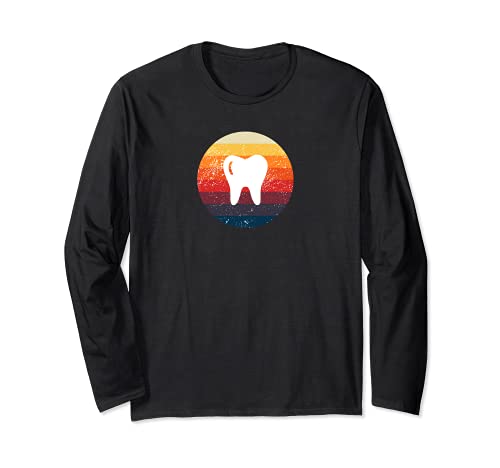 Asistente dental estudiante higienista camisetas dientes molares Manga Larga