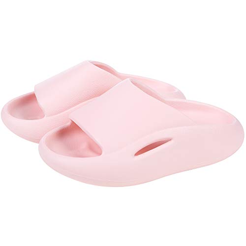 Comwarm Kids Thickened Shower Sandals Slippers Non-Slip Bathroom Slide Sandals Beach Pool Water Shoes for Girls and Boys(Toddler/Little Kid) PK16 Pink