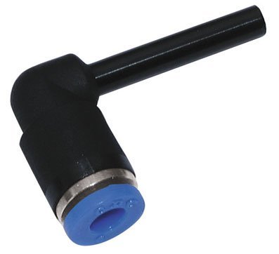 8mm Stem Elbow x 8mm Push in Elbow Fitting with s/s claw (b298)