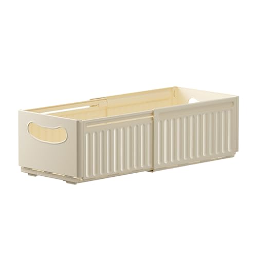 Organizador de cajones expandible, ajustable, plegable, almacenamiento de plástico, apilable, almacenamiento para el hogar, JQl598 (B, talla única)