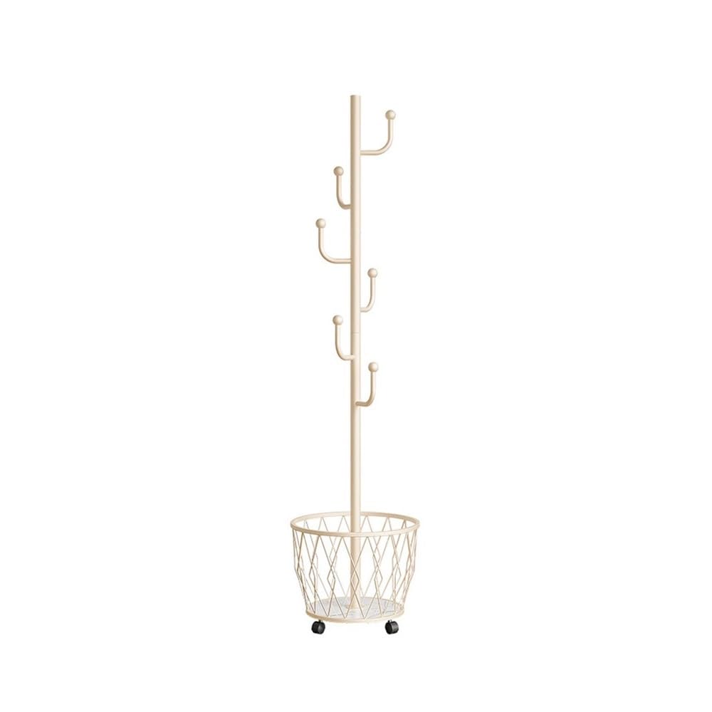 AILIUXIAOYAN Coat Rack Modern, Minimalistic, and Practical Freestanding Coat and Hat Rack for Home - Portable and Versatile Clothing Rack Stand(White)
