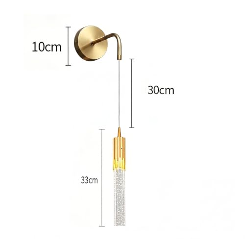 Aplique de pared LED de cristal con forma de gota de agua para iluminar el salón 5