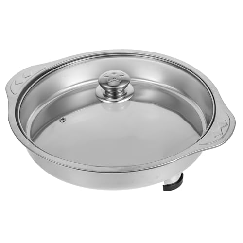 PRETYZOOM Stainless Steel Buffet Pan Large Capacity Food Service Platterbox Lids for Catering Buffet