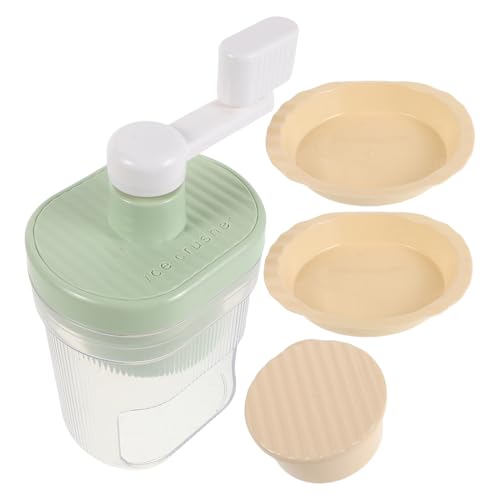 Máquina manual para hielo raspado y picadora portátil pequeña para postres caseros 2