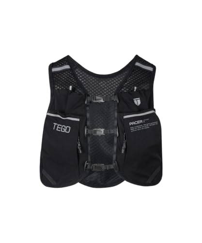 Image of TEGO Pacer Lite Running Hydration Vest | Lightweight Minimalist Running Vest | Compatible with 200 ml / 250 ml / 500 ml Soft Flasks | Reflective | for Running & Training