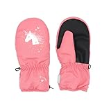  maximo MINI GIRL-Thermofausthandschuh Daumen, Einhorn, glow in the dark