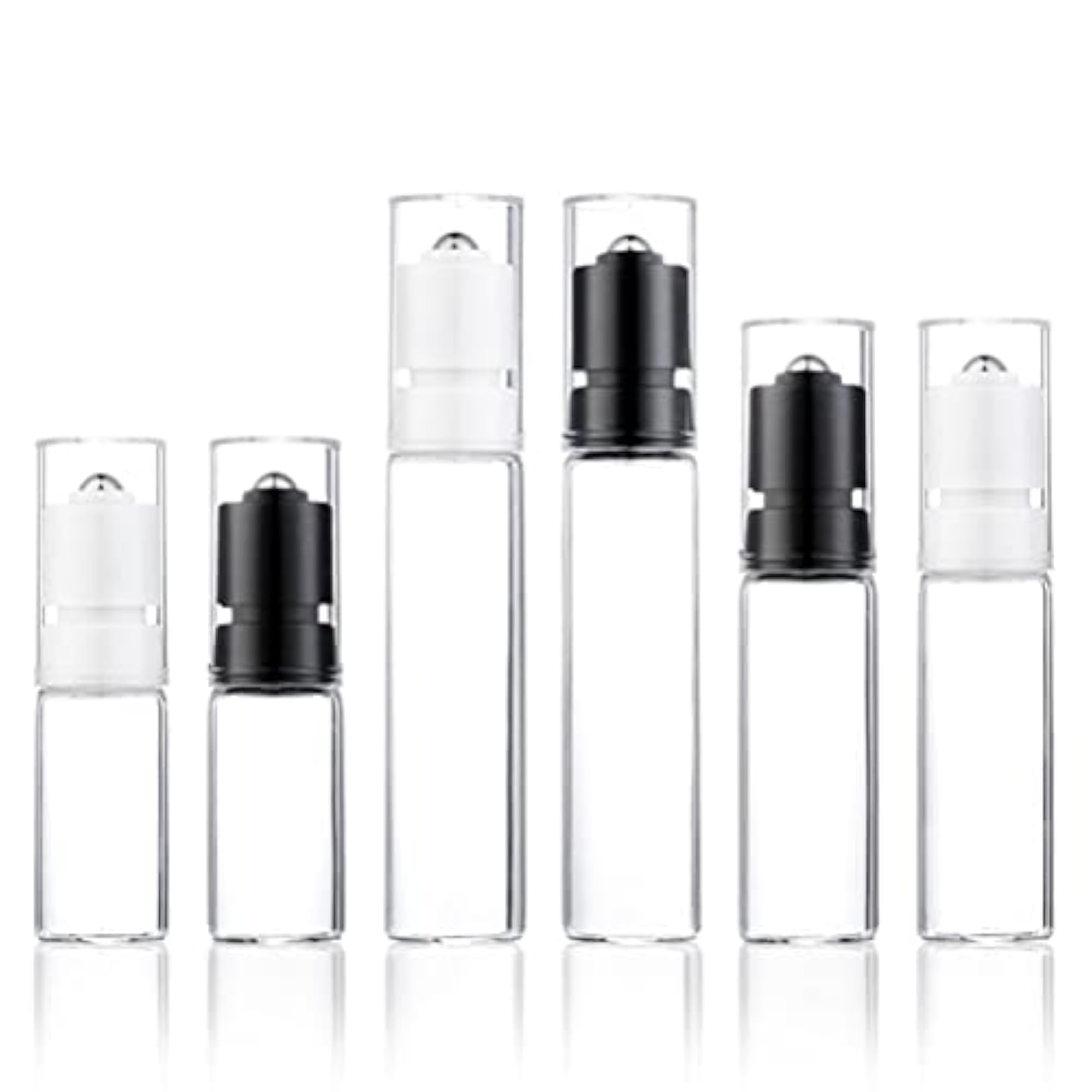 4Pcs 10ml Essential Oil Aromatherapy Glass Roller Bottles