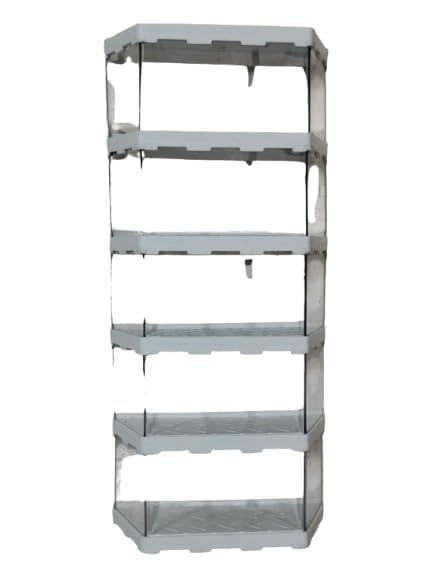 Image of Zebra Polymers Stackable Vertical Display Rack for Die Cast & Scale Models (1:43 /1:32 /1:34 /1:44) | Modular Wall Mount Organizer for Collectible, Miniatures Hot Wheels (5 Rack)