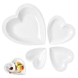 Bol en céramique en forme de cœur : convient pour créer une atmosphère romantique, peut être utilisé en toute occasion, comme dans la cuisine, la salle à manger, etc., petits bols en forme de cœur