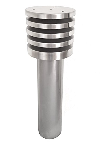 Intelmann Ansaugturm Edelstahl Ø 100 2-teilig Glattrohr 500 mm mit Lamellenhaube