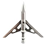 G5 T2 100-Grain 2-Blade Expandable Broadheads, 3-Pack | Durable Steel Archery Broadheads with Large 2
