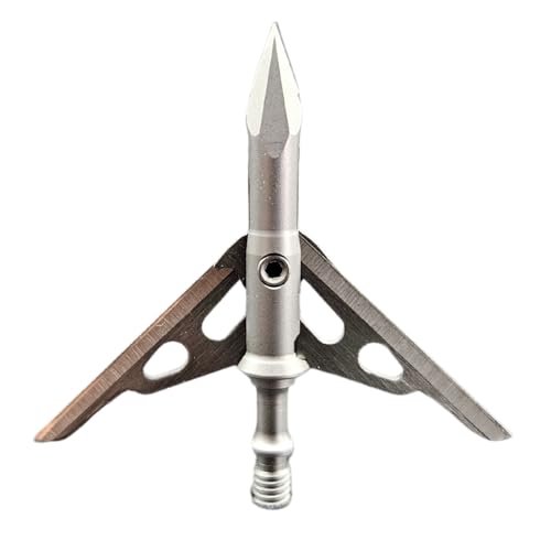 G5 T2 Expandable 2-Blade Broadheads | 3-Pack | 100/125 Grains | Razor Sharp 2 Cutting Diameter Mechanical Blades | Screw in | Crossbow Compatible (100 Grains)