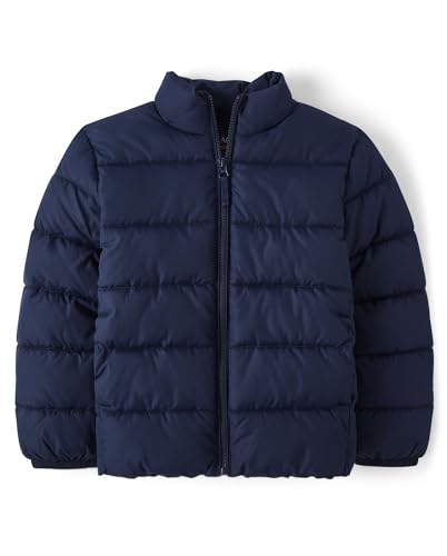 The Children's Place,Boys,Big Kid Medium Weight Puffer Jacket, Wind, Water-Resistant,Tidal,Small - image 1