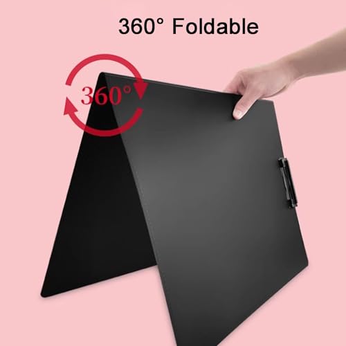 Bloc-notes multifonctionnel A3 pliable noir pour vos réunions - 4