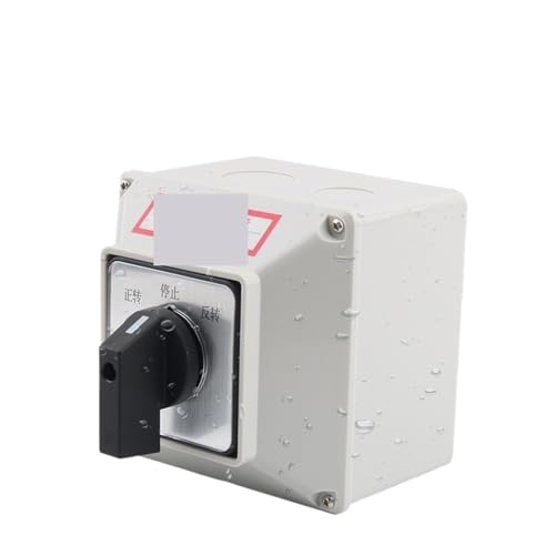 CHULKJFX Interruptor aislador LW26-32D0723/3H Motor trifásico Interruptor Universal de Avance y Retroceso con Caja Impermeable