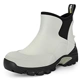 Kalkal Wome's Rubber Boots Waterproof Fishing Deck...