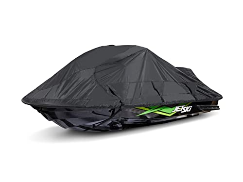 Covermates Jet Ski Cover - Commercial Grade Vinyl, Weatherproof, Elastic Hem, Power Sports Covers, Black