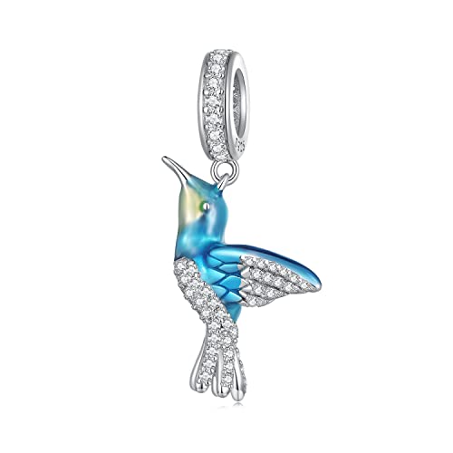 Pendentifs d'animaux en argent et perles pour bricolage de boucle d'oreille