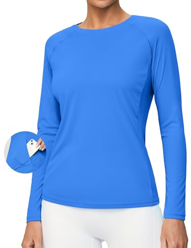 Heathyoga Rash Guard for Women UPF 50+ SPF UV Protection Shirts for Women Long Sleeve Swim Shirts for Woman Sun Shirt