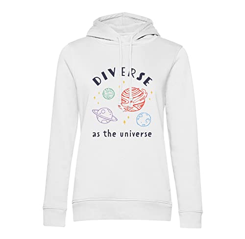 Sweat à capuche LGBTQ+ Diverse as The Universe, hoodie gay lesbien confortable
