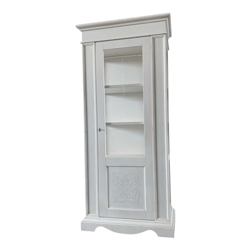 La struttura del mobile è impiallacciato.Gambe, cornici, piano, facciate dei cassetti e porte: legno massello di Pioppo. Fianchi e fondo: pannello in multistrati impiallacciato. Schienale e fondi dei cassetti: compensato.